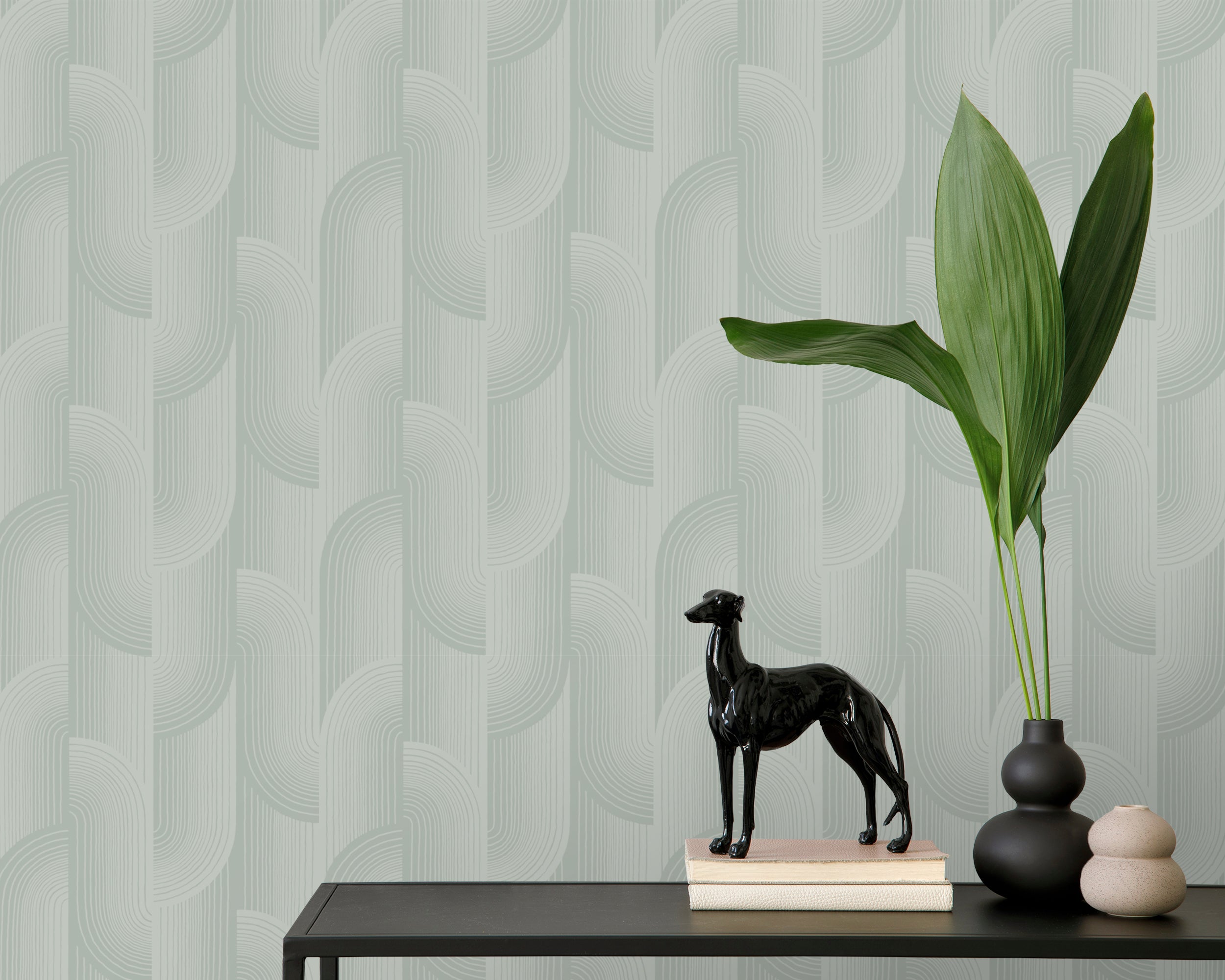 Grandeco Precious Weaves Romanie Sea Green Wallpaper Roll 10m x 53cm